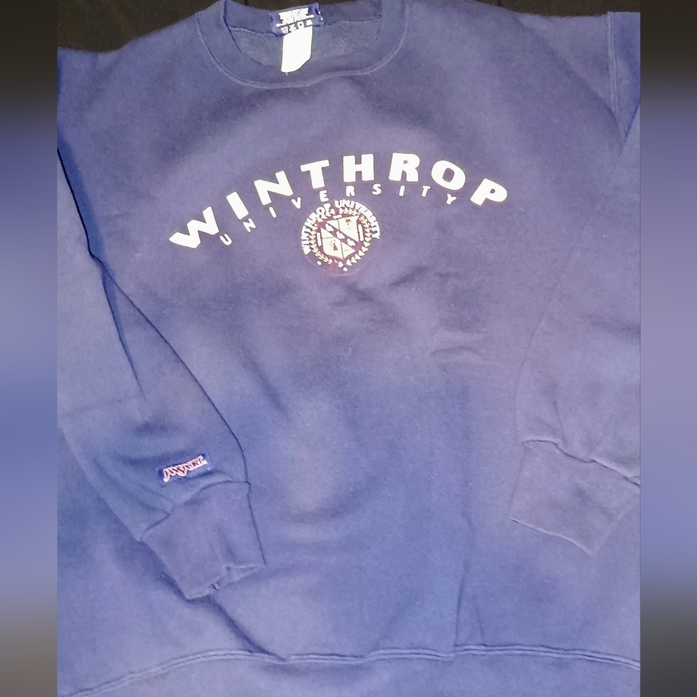 Vtg Jansport Sz Lg Winthrop University Sweatshirt